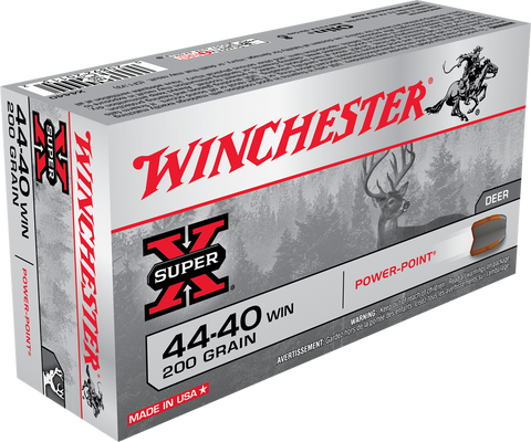 Winchester Power-Point Ammunition 44-40 WCF 200 Grain Soft Point  (50pk)