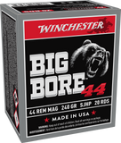 Winchester Big Bore Ammunition  44 Remington Magnum 240 Grain Semi-Jacketed Hollow Point (20pk)