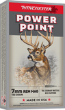 Winchester Power-Point Ammunition 7mm Remington Magnum 150 Grain Soft Point (20pk)