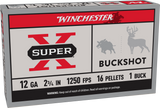 Winchester Super X Ammunition 12 Gauge 2-3/4" 1-1/4 oz 16 Pellets (5pk)