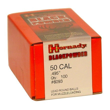 Hornady Muzzleloading Lead Round Ball .495" (100pk)