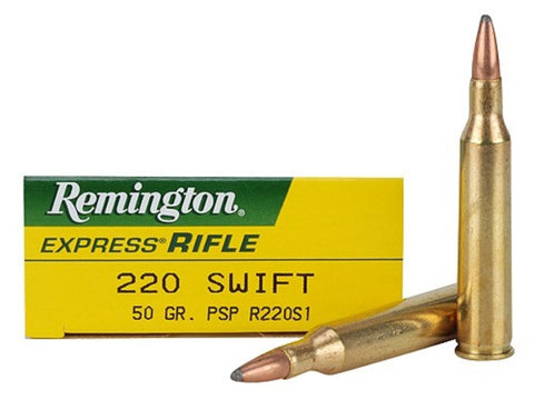 Remington Express Ammunition 220 Swift 50 Grain Pointed Soft Point (20pk)