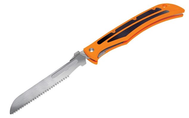 Havalon Barracuda-Bone Saw Blaze Orange Folding Knife (XTI-115BZSW)
