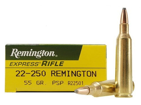 Remington Express Ammunition 22-250 Remington 55 Grain Pointed Soft Point (20pk)