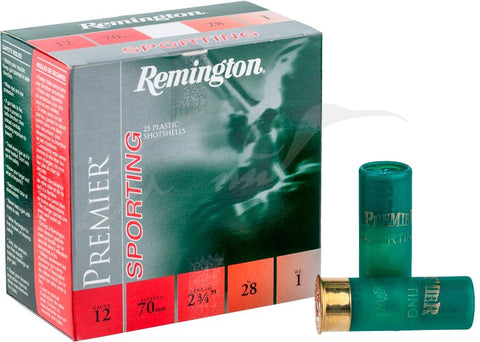 Remington Premier Sporting  Target Load  12g Ammunition 7-1/2 Shot 2-3/4" 28 Gram 1250Fps (250pk)