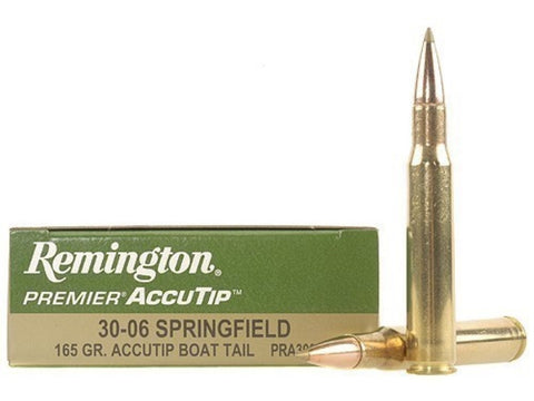 Remington Premier Ammunition 30-06 Springfield 165 Grain AccuTip Boat Tail (20pk)
