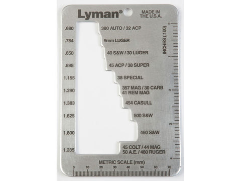 Lyman E-Zee Case Length Gauge Pistol & Revolver
