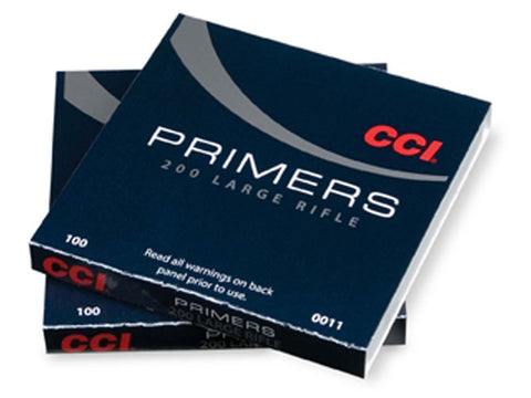 CCI Large Rifle Primers #200 (100pk)  1 Pack of 100 per Person