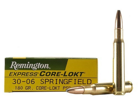 Remington Express Ammunition 30-06 Springfield 180 Grain Core-Lokt Pointed Soft Point (20pk)