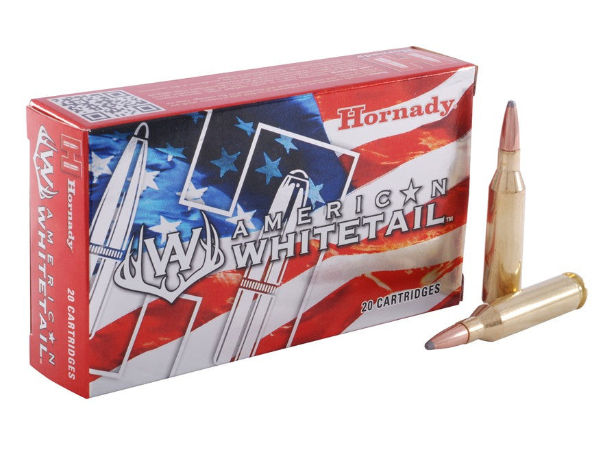 Hornady American Whitetail Ammunition 243 Winchester 100 Grain Interlock Spire Point Boat Tail (20pk)