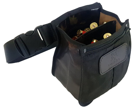 Dingo Canvas & Leather Shotshell Pouch with Adjustable Belt (340SSP)