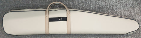 Aussie Sports Cream Leather Gun Bag with Eggshell Foam 48"