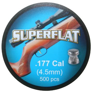 Superflat Air Rifle Pellets 177 Cal (500pk) (2463)