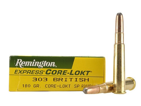 Remington Express Ammunition 303 British 180 Grain Core-Lokt Soft Point (20pk)