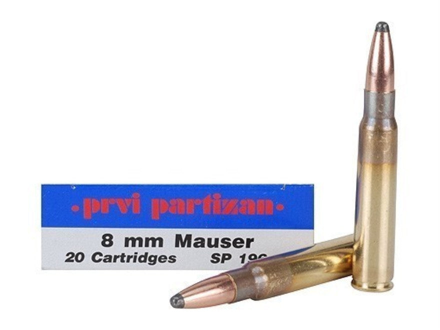 Prvi Partizan PPU Ammunition 8x57 Mauser 175gr Soft Point (20pk)