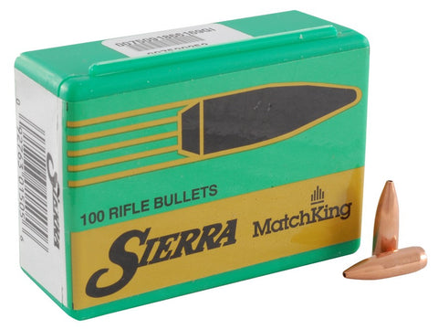 Sierra MatchKing Bullets 243 Caliber, 6mm (243 Diameter) 70 Grain Hollow Point Boat Tail (500pk)