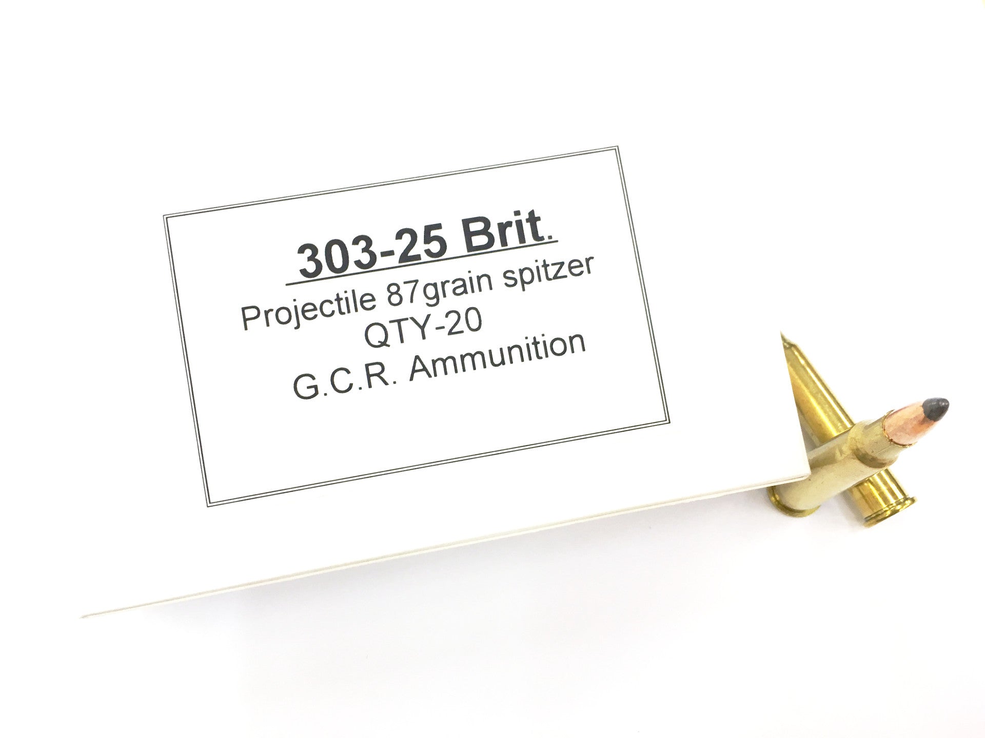 GCR 303-25 Ammunition  87 Grain Soft Point (20pk)