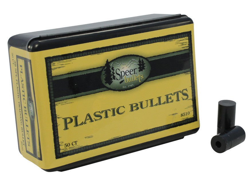 Speer Plastic Bullets 38 Caliber (357 to 358 Diameter) (50Pk)