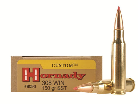 Hornady Custom Ammunition 308 Winchester 150 Grain SST (20pk)