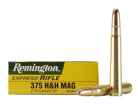 Remington Express Ammunition 375 H&H Magnum 270 Grain Jacketed Soft Point (20pk)