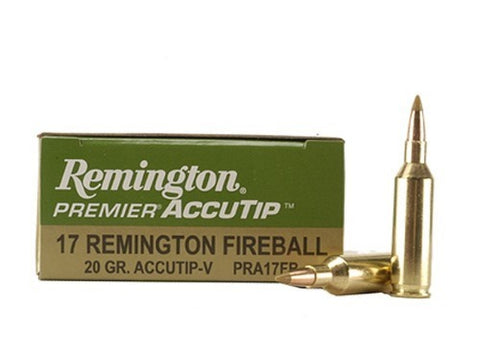 Remington Premier Varmint Ammunition 17 Remington Fireball 20 Grain AccuTip Boat Tail (20pk)