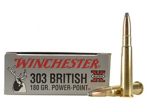 Winchester Ammunition 303 British 180 Grain Power-Point  (20pk) (X303B1)