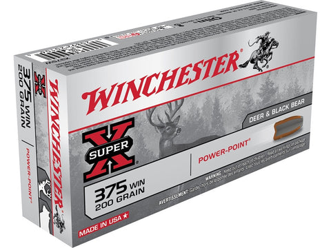 Winchester Super-X Ammunition 375 Winchester 200 Grain Power-Point (20pk)