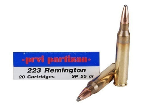 Prvi Partizan PPU Ammunition 223 Remington 55 Grain Soft Point (20pk)