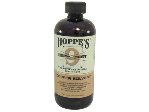Hoppe's #9 Bench Rest Copper Bore Cleaning Solvent Liquid Large 16oz