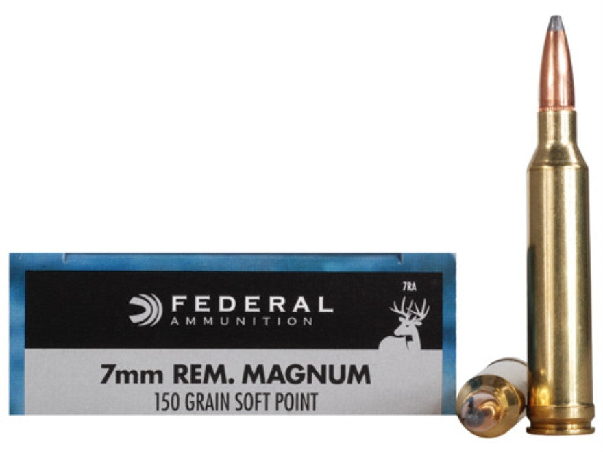 Federal Power-Shok Ammunition 7mm Remington Magnum 150 Grain Soft Point (20pk)