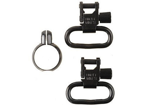 Uncle Mike's Quick Detachable Full Band Centerfire Sling Swivels 1" Black