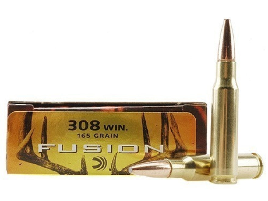Federal Fusion Ammunition 308 Winchester 165 Grain Spitzer Boat Tail (20pk)