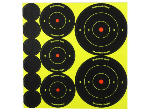 Birchwood Casey Shoot-N-C Targets 72-1", 36-2" and 24-3" Round Assortment (10pk)