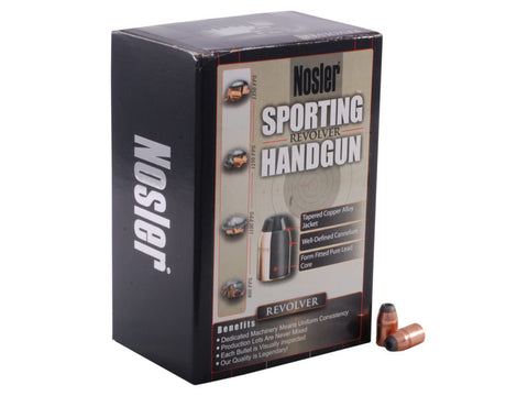 Nosler Sporting Handgun Bullets 38 Caliber (357 Diameter) 158 Grain Jacketed Hollow Point (250pk)