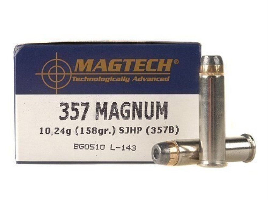 Magtech 357 Magnum Ammunition 158 Grain Semi Jacketed Hollow Point (50 ...