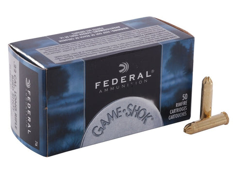 Federal Game-Shok Ammunition 22 Long Rifle (22LR) 25 Grain #12 Shot Shotshell (50pk)