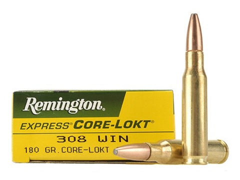 Remington Express Ammunition 308 Winchester 180 Grain Core-Lokt Pointed Soft Point (20pk)