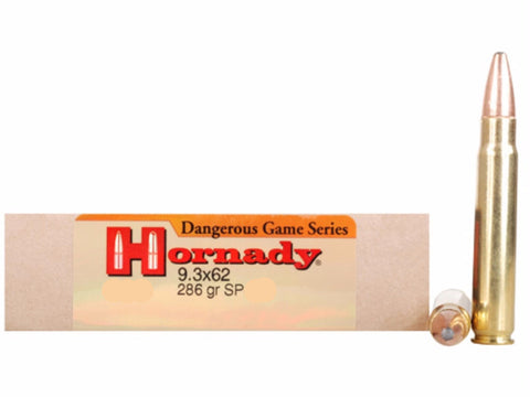 Hornady Custom Ammunition 9.3x62mm Mauser 286 Grain Spire Point (20pk)