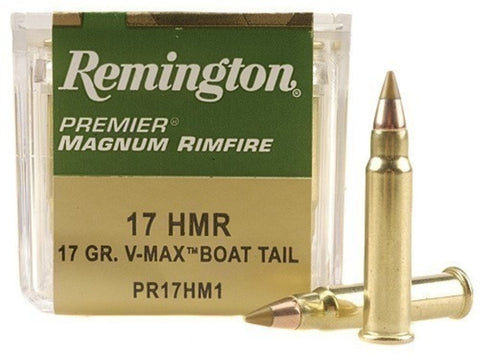 Remington Ammunition V-Max Boat Tail 17 Hornady Magnum Rimfire (17HMR) 17 Grain Polymer Tip (50pk)