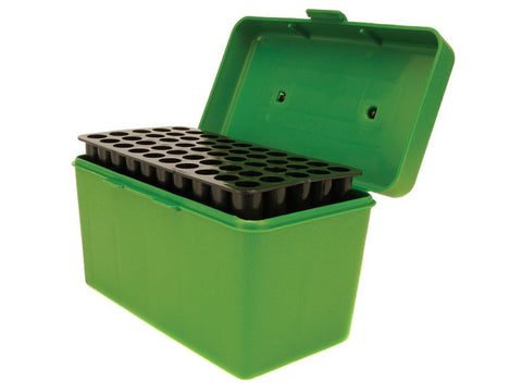 MTM Deluxe Flip-Top Ammo Box with Handle 264 Winchester Magnum to 458 Winchester Magnum 50-Round