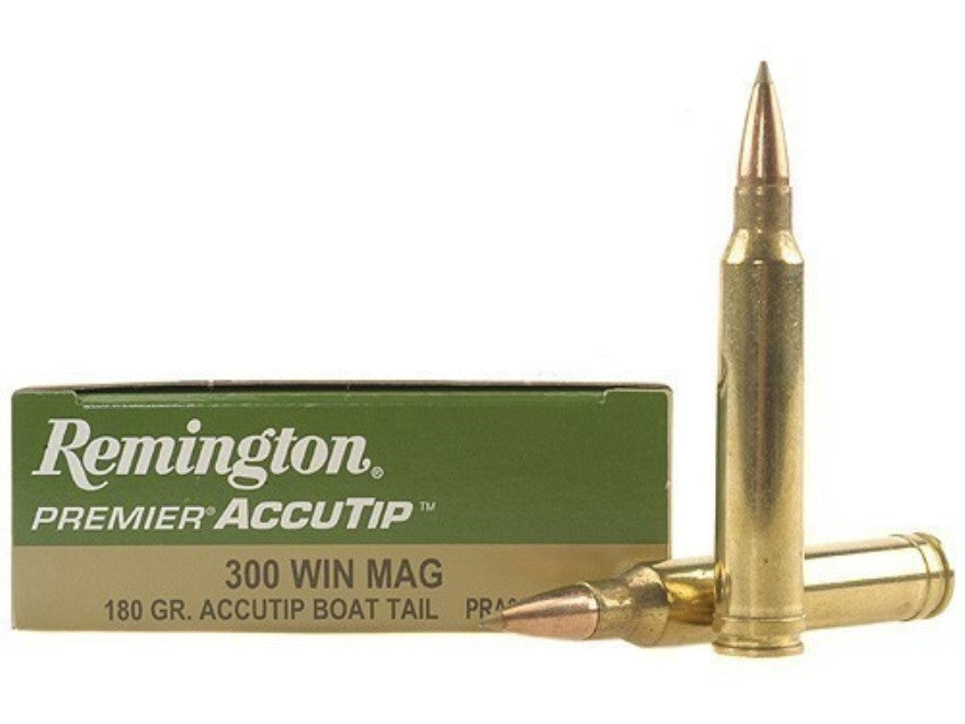 Remington Premier Ammunition 300 Winchester Magnum 180 Grain AccuTip Boat Tail (20pk)