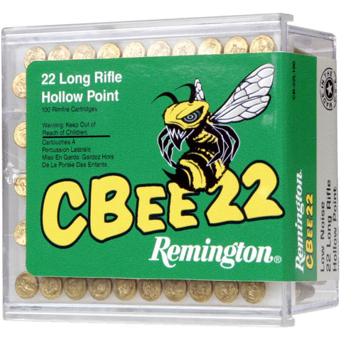 Remington CBEE 22 Long Rifle (22LR) Ammunition 33 Grain Lead Truncated Hollow Point (HP) (100pk)