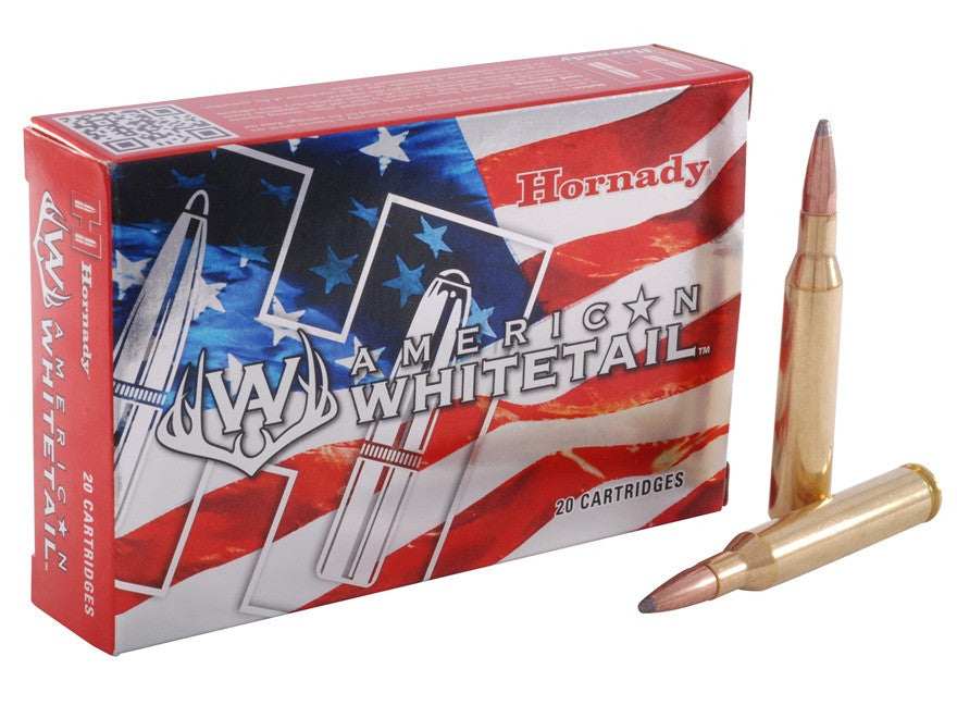 Hornady American Whitetail Ammunition 25-06 Remington 117 Grain Interlock Spire Point Boat Tail (20pk)