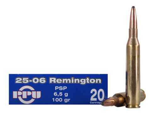 Prvi Partizan PPU Ammunition 25-06 Remington 100 Grain Pointed Soft Point (20pk)