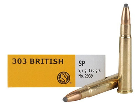 Sellier & Bellot 303 British Ammunition 150 Grain Soft Point (20pk)