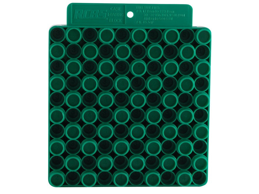 RCBS Universal Loading Block / Reloading Tray 50-Round Plastic Green (9452)
