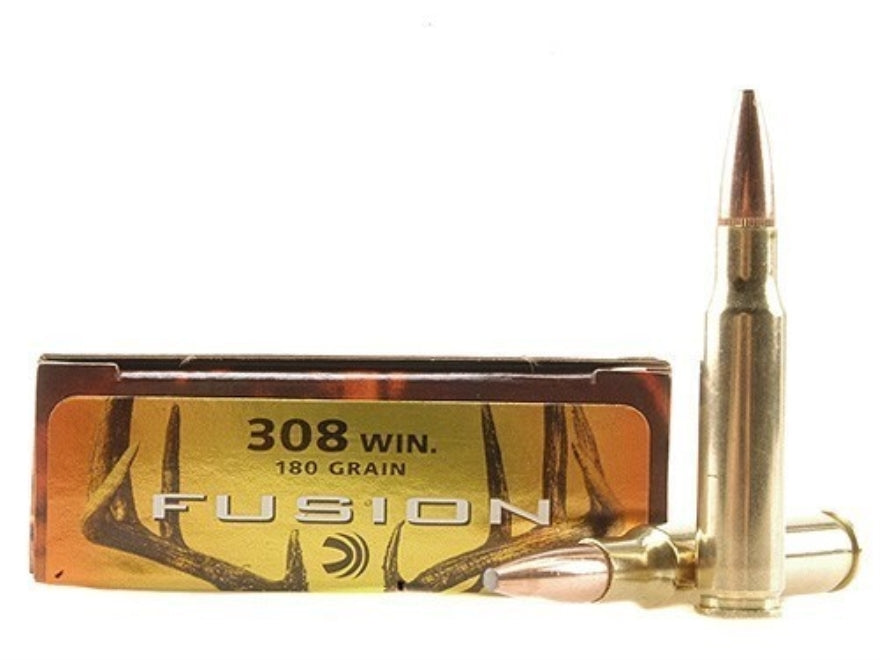 Federal Fusion Ammunition 308 Winchester 180 Grain Spitzer Boat Tail (20pk)