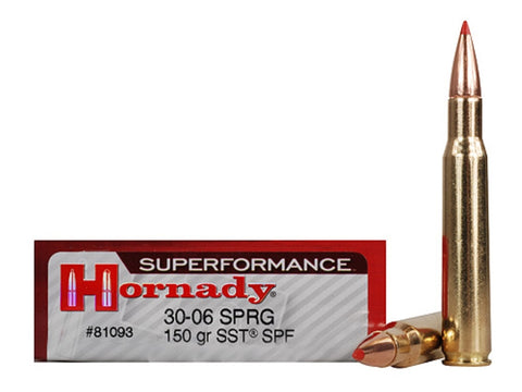 Hornady Superformance SST Ammunition 30-06 Springfield 150 Grain SST (20pk)