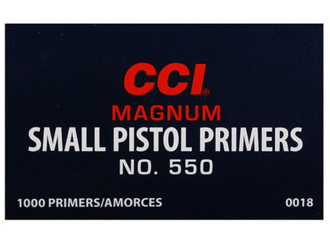 CCI Small Pistol Magnum Primers #550 (100pk)
