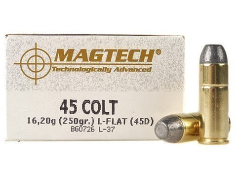 Magtech Ammunition 45 Colt 250 Grain Lead Flat Nose (50pk)